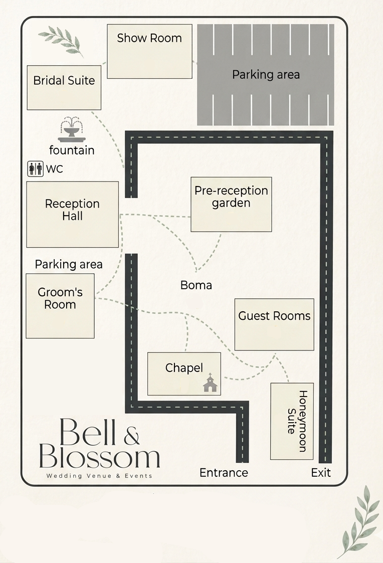 Kaart na Bell & Blossom
